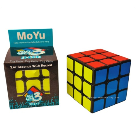 Cubo Magico 3x3x3 Profissional Moyu Black Lubrificado Original