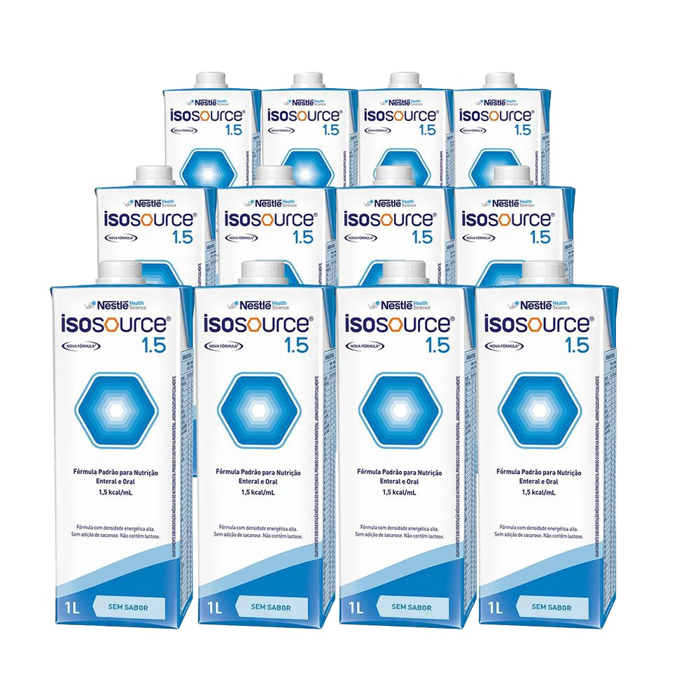Isosource 1 5 1000ml nestle kit com 12 unidades em promo o