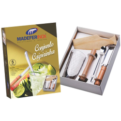 Kit Caipirinha 5 Peças Copo Amassador Tábua Colher Faca é boa?