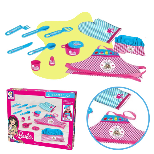 Kit Cozinha Rosa Para Barbie