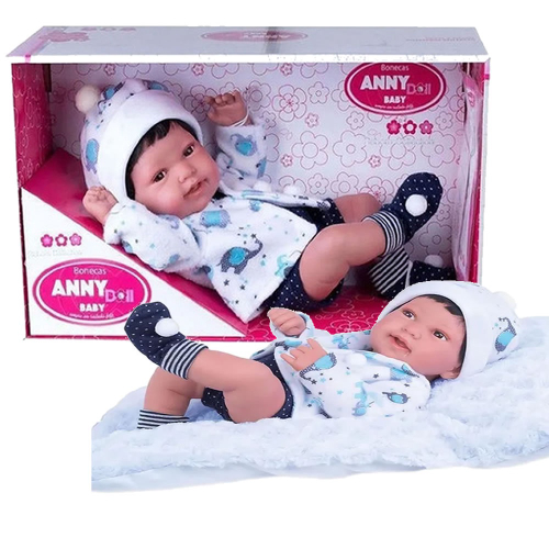 Bebê Reborn Menino Anny Doll Baby - Cotiplas - Xickos Brinquedos