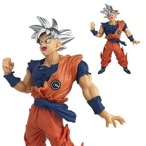 Boneco Dragon Ball Z Goku Instinto Superior Articulado + Acessórios 15 cm  Action Figure Colecionável Presente De Aniversário Decoração