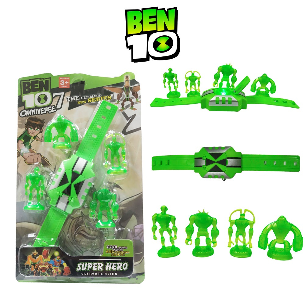 Relógio Ben 10 Ben Dez Omniverse Personagens Com Som E Luz no Shoptime