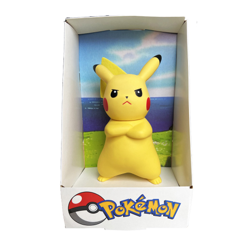 Pikachu Pokemon - Entra Na Pokebola Articulado Na Caixa