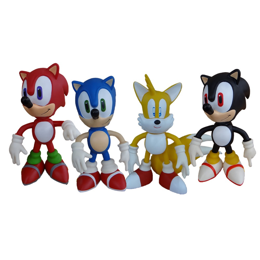 Boneco Sonic Azul Clássico 30cm Action Figure Articulado