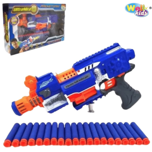 Super Arma Nerf Shooting Atira Dardos Grande 60cm + Cartucho