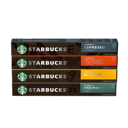 Kit Cafés Starbucks by Nespresso - 4 caixas Menor preço em Kit Cafés Starbucks by Nespresso - 4 caixas