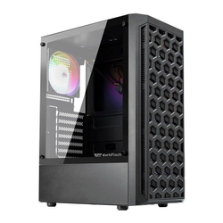 Gabinete Gamer Aigo DarkFlash DK300, Mid-Tower, Lateral de Vidro, Com 4 Fans, Preto, DK300-BK Menor preço em Gabinete Gamer Aigo DarkFlash DK300, Mid-Tower, Lateral de Vidro, Com 4 Fans, Preto, DK300-BK