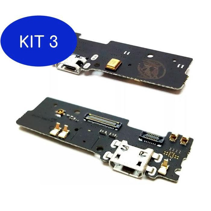 Kit Conector De Carga Dock Placa Microfone Moto E Plus Xt