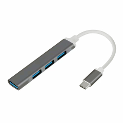 Menor preço em Hub Usb Type-C 4 Portas Extensão Usb 3.0 Adaptador Pen drive