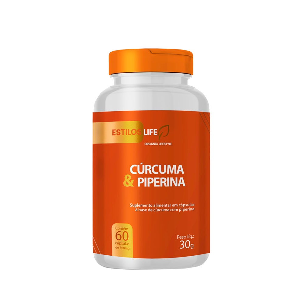 Cúrcuma E Piperina ( Cúrcumina ) 60 Caps. 500mg - EstilosLife | Submarino