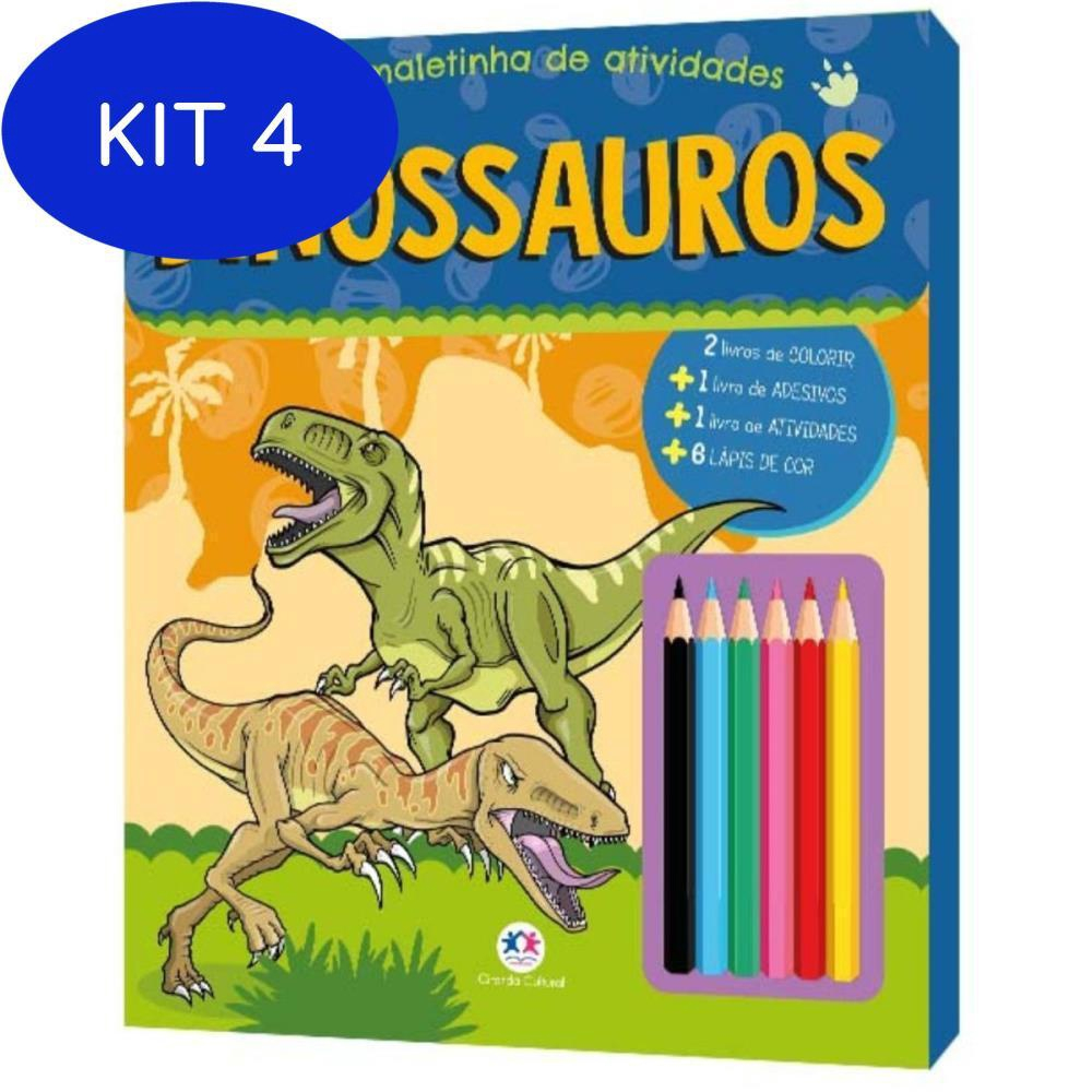 Dinossauros - Kit de Atividades e Livro - Majoca Colorê Brinquedos