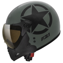 Capacete Moto Peels F-21 Us Army Verde Militar Preto Fosco Com Duas Viseiras é boa?