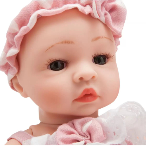 Boneca Bebe Reborn Laura Baby Mini Jolie 100% Vinil Macio 3 Acessórios  Enxoval Completo Shiny Toys - 000543 - Distribuidora Tropical Santos