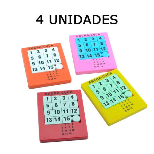 Kit 6 Jogos Racha Cuca Números Para Aprender Aleatório