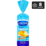Pão De Forma Tradicional Visconti 400g - 8 unidades