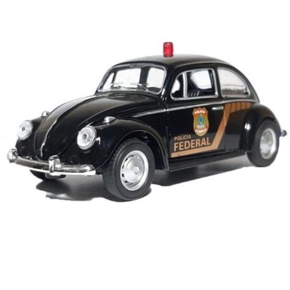 Carrinho De Ferro Fusca Policia Federal Miniatura Cole O No Shoptime