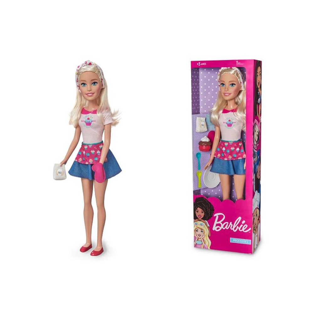 Barbie Boneca Profissões Chef 65cm Pupee - Tio Gêra