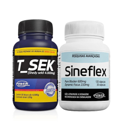 1 frasco de Sineflex + 1 frasco de T-Sek - Power Supplements Menor preço em 1 frasco de Sineflex + 1 frasco de T-Sek - Power Supplements