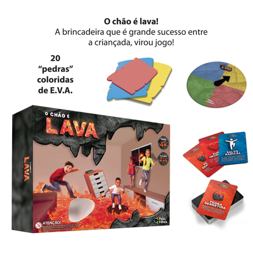 Jogo o chão é Lava - Pais e filhos