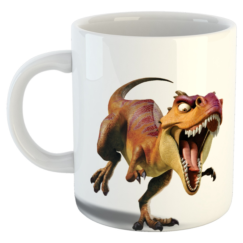 Caneca De Café XX- dinossauro de T-Rex que come desenhos animados