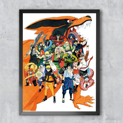 Quadro Decorativo Poster Naruto Uzumaki Desenho Game