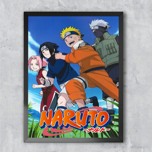 Quadro Decorativo Poster Naruto Shippuden O Filme anime Emoldurado 30x42cm