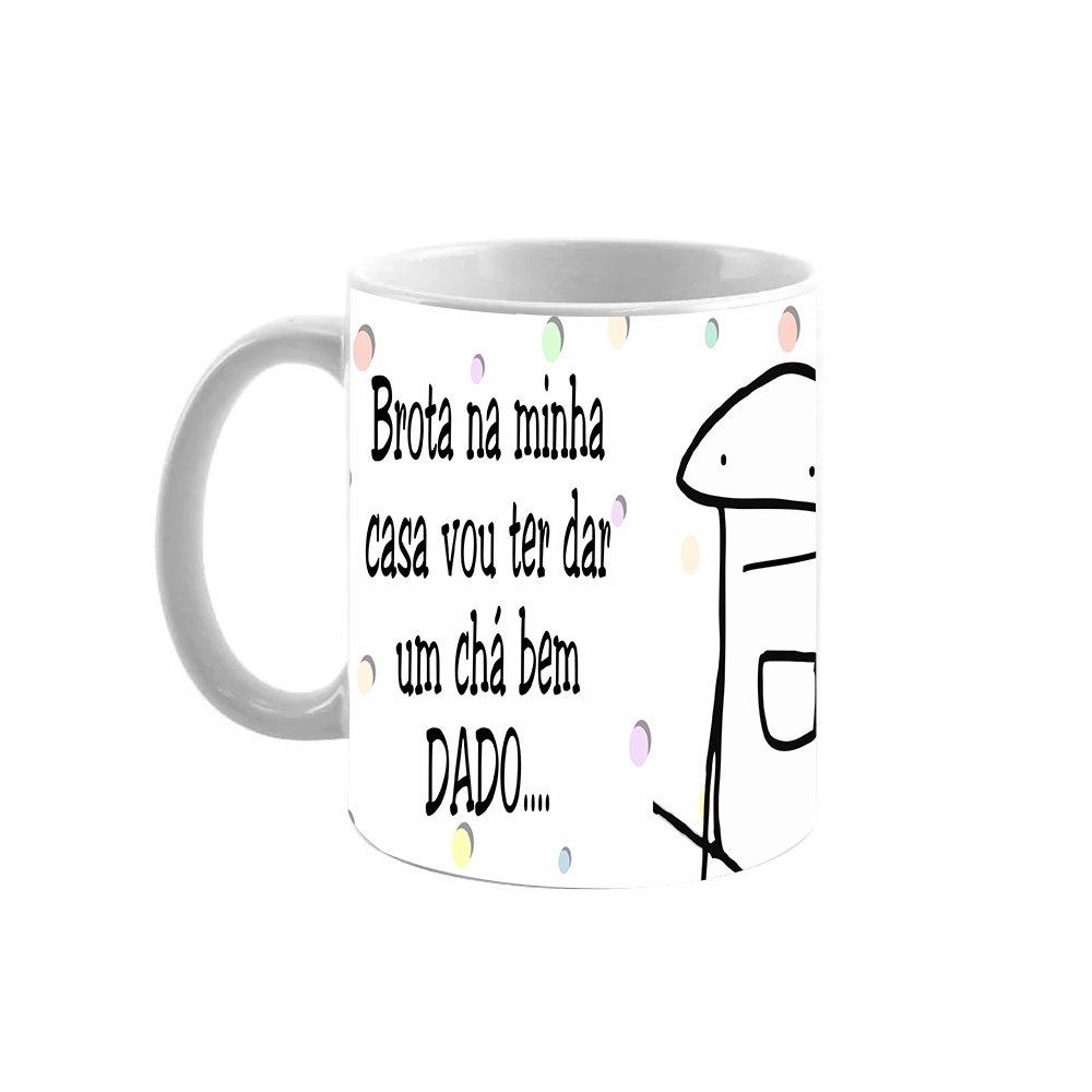 Caneca Meme Flork Bastão Basebal 325ml Xícara Envio Imediato Cerâmica Café  Xicara Caneco Leite Quente Chá Envio Imediato no Shoptime