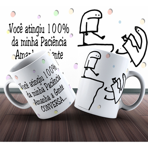 Caneca Meme Flork Bastão Basebal 325ml Xícara Envio Imediato Cerâmica Café  Xicara Caneco Leite Quente Chá Envio Imediato no Shoptime