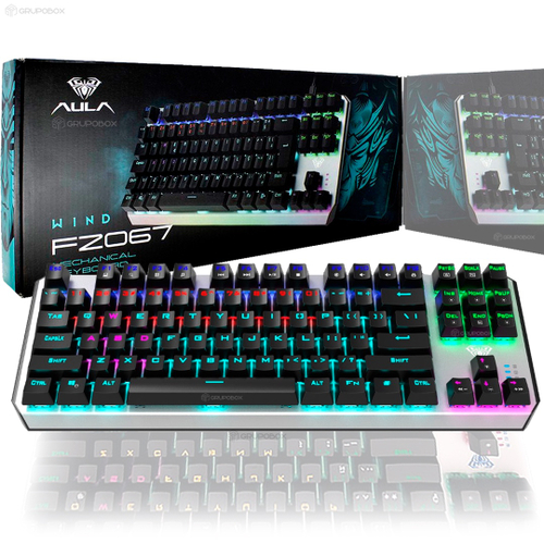 Teclado para PC, teclado mecânico de duas cores para jogos de digitação  para computadores