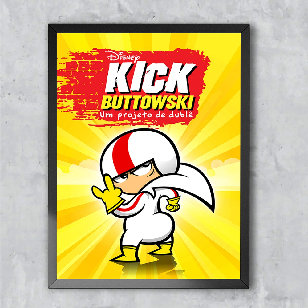 Quadro Decorativo Poster Kick Buttowski serie disney Emoldurado 30x42cm |  Submarino