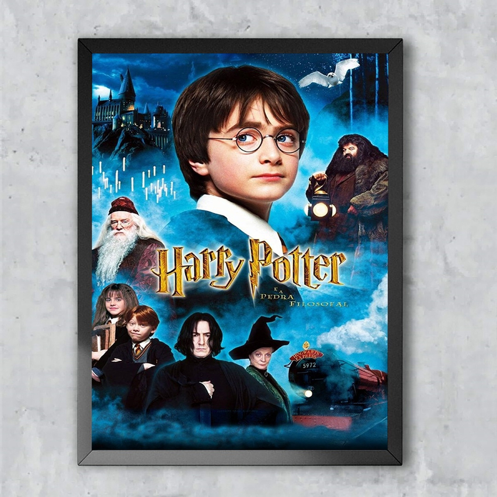 Quadro Decorativo Emoldurado Filme Harry Potter e a Pedra