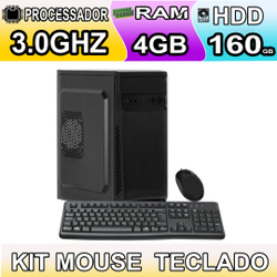 Cpu Computador Completo Pronta para Uso DUal Core 3.0ghz 4gb HD 160 Wi-fi - kit multimídia é boa?