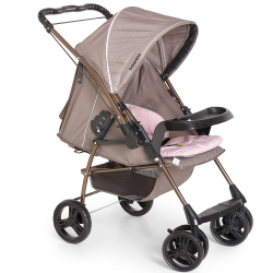 Carrinho de Bebê Milano Reversível ii Capuccino/Rosa 1016 Galzerano Menor preço em Carrinho de Bebê Milano Reversível ii Capuccino/Rosa 1016 Galzerano