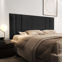 Cabeceira Para Cama Casal Luana 1,40 Estofada Suede - Preto - rpm Móveis é ruim? Cabeceira Para Cama Casal Luana 1,40 Estofada Suede - Preto - rpm Móveis é boa?