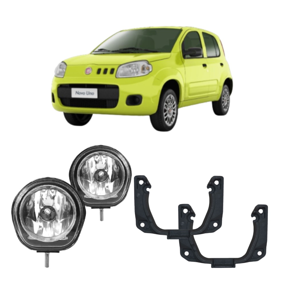 Par Farol Milha Fiat Uno Vivace Essence Way No Shoptime