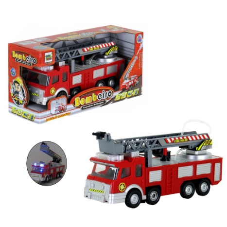 Brinquedo Infantil Caminhão Miniatura Super Frota Bombeiros