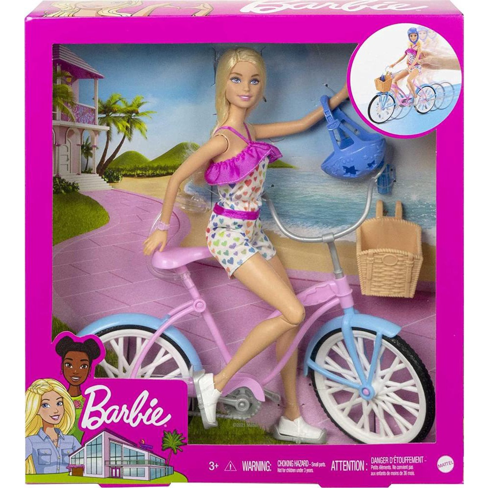 Boneca Barbie Macacão Rosa e Acessórios Mattel - Fátima Criança