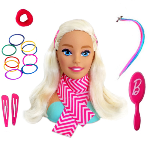 Boneca Barbie Para Maquiar Extra Styling Head Hair - Pupee - Ri Happy