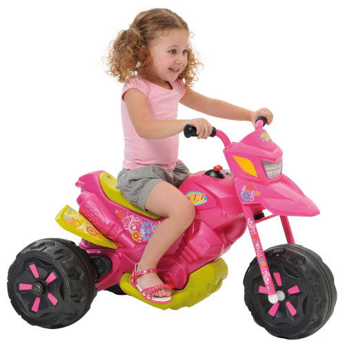 Mini Moto Elétrica Infantil XT3 2 Marchas 6V - Rosa