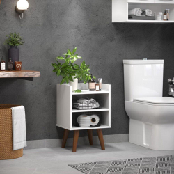 Kit Com Dois Gabinete Nicho De Chão Balção Branco é boa?