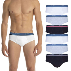 Kit c/ 6 Cuecas Lupo Slip Cotton Algodão 524 - P Ao Gg Menor preço em Kit c/ 6 Cuecas Lupo Slip Cotton Algodão 524 - P Ao Gg