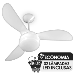 Ventilador de Teto Ventisol Fênix Branco 3 Pás, Cv3, 02 Lâmpadas Led Inclusas é ruim? Ventilador de Teto Ventisol Fênix Branco 3 Pás, Cv3, 02 Lâmpadas Led Inclusas é boa?
