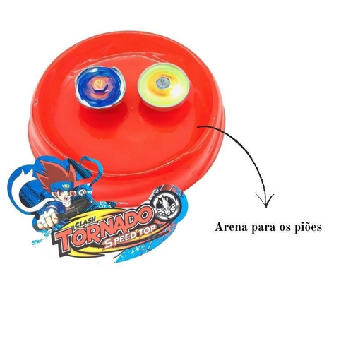 Kit Beyblade Metal 5D Brinquedo 4 Peões Led Toys na Americanas