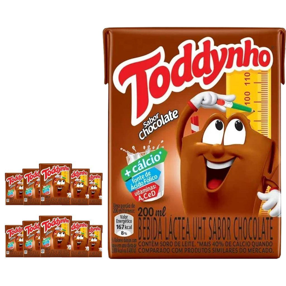 Avaliações de clientes: Toddynho Achocolatado - Bebida láctea  UHT, sabor chocolatey, 200ml