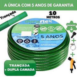 Mangueira 10 Metros Trançada Anti-Torção Verde é boa?