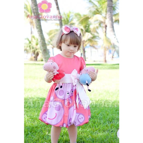 Roupa peppa sale pig festa