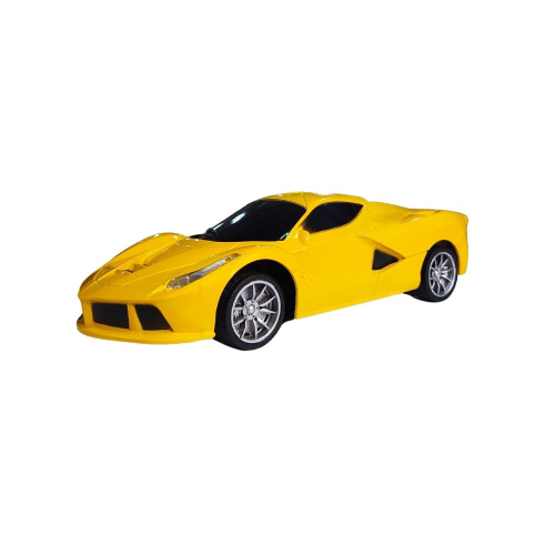 Carrinho de Controle Remoto Amarelo Carro Corrida Esportivo Escala 1:24 no  Shoptime