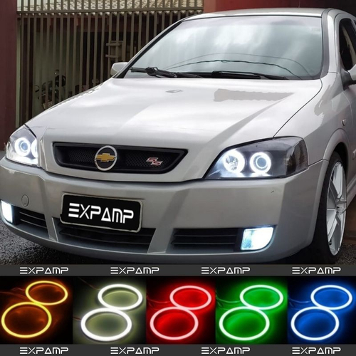 Angel Eyes Rgb p/ Chevrolet Astra - Muda De Cor c/ Controle Angel Eyes Rgb p/ Chevrolet Astra - Muda De Cor c/ Controle