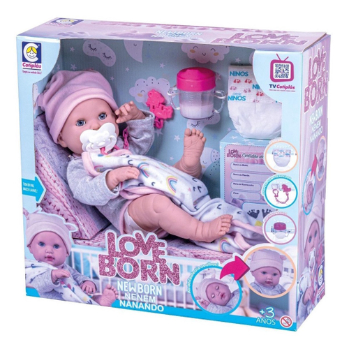 Boneca Tipo Bebê Reborn - Cotiplás 2032 - Noy Brinquedos